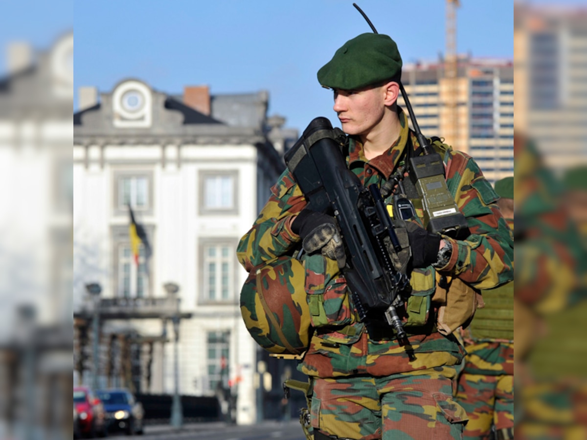 Now Belgian troops guard Brussels streets against attacks