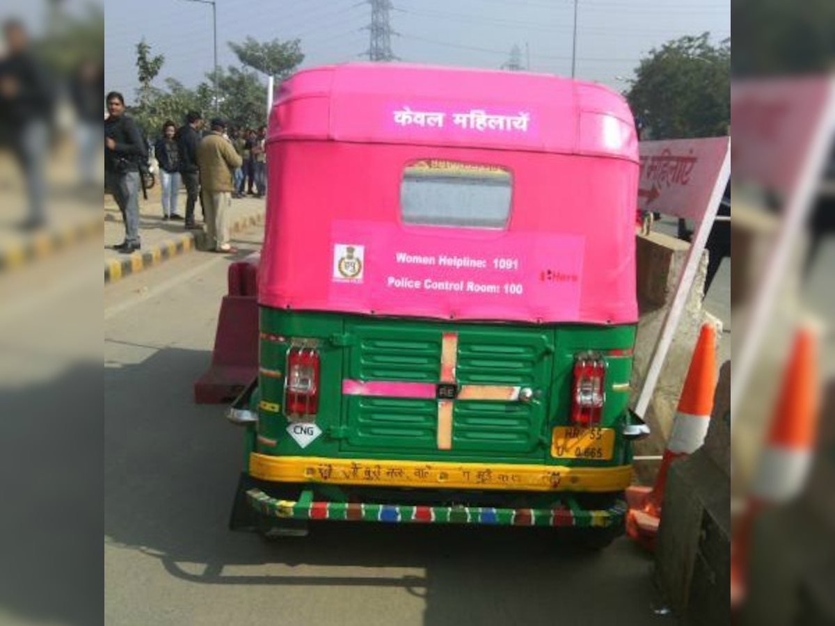 Pink autos relaunched by Gurgaon police to ensure safe travel for women