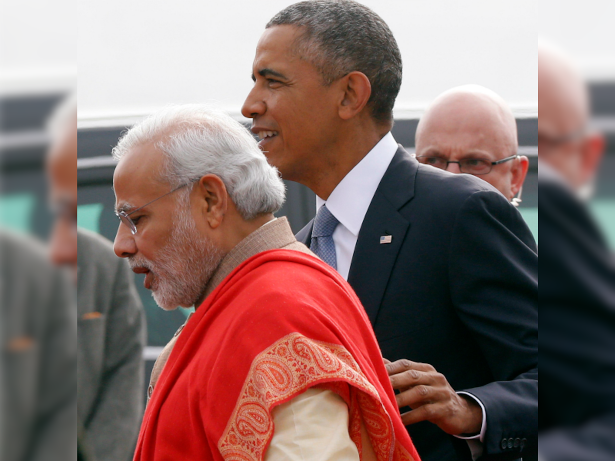 Barack Obama gets ceremonial guard of honour at Rashtrapati Bhavan