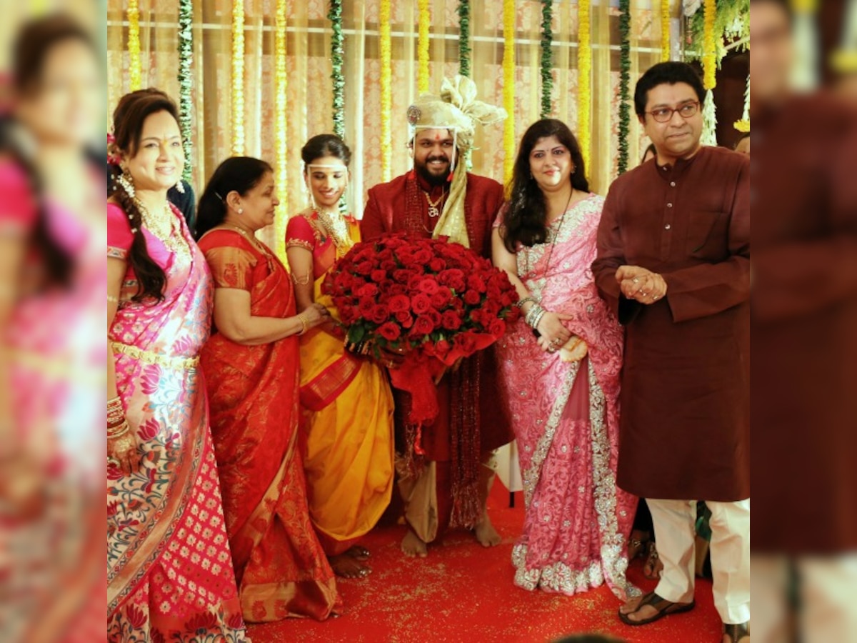 Thackeray family blesses Rahul and Aditi at their wedding