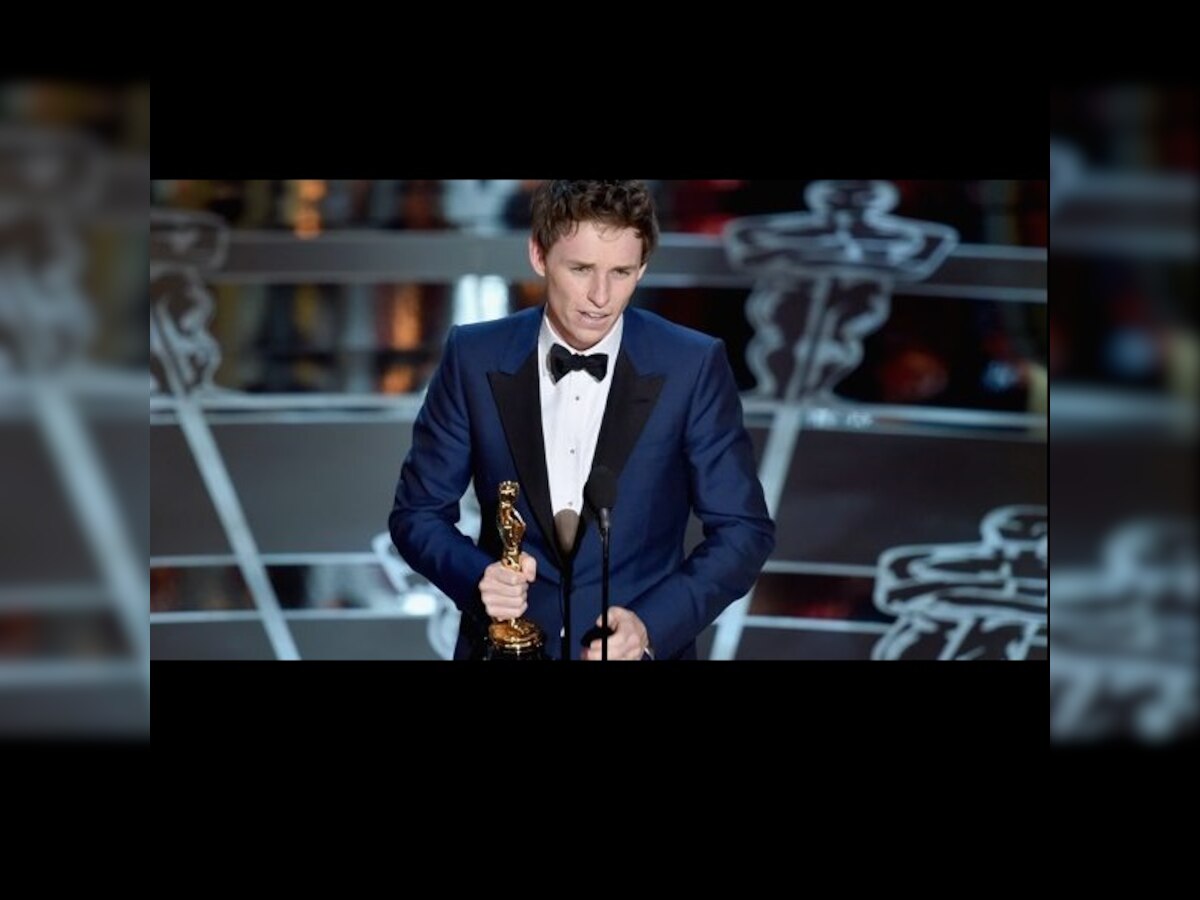 The Oscars 2015 — Eddie Redmayne wins Best Actor for playing Stephen ...