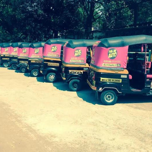 Pink auto rickshaws make a statement in Pune