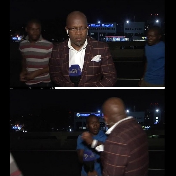 South African TV reporter mugged on camera - 600 x 600 jpeg 68kB