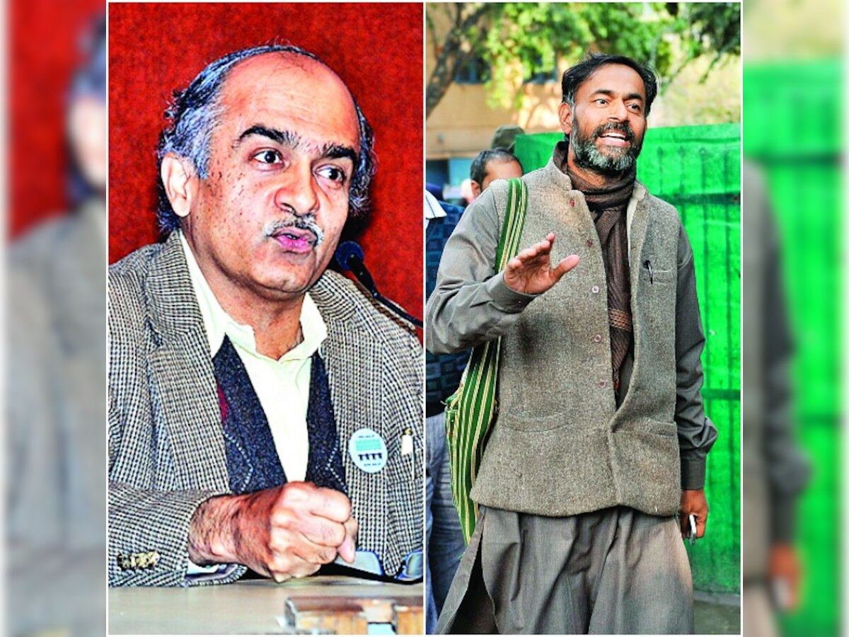 Prashant Bhushan and Yogendra Yadav offer to quit AAP National Executive