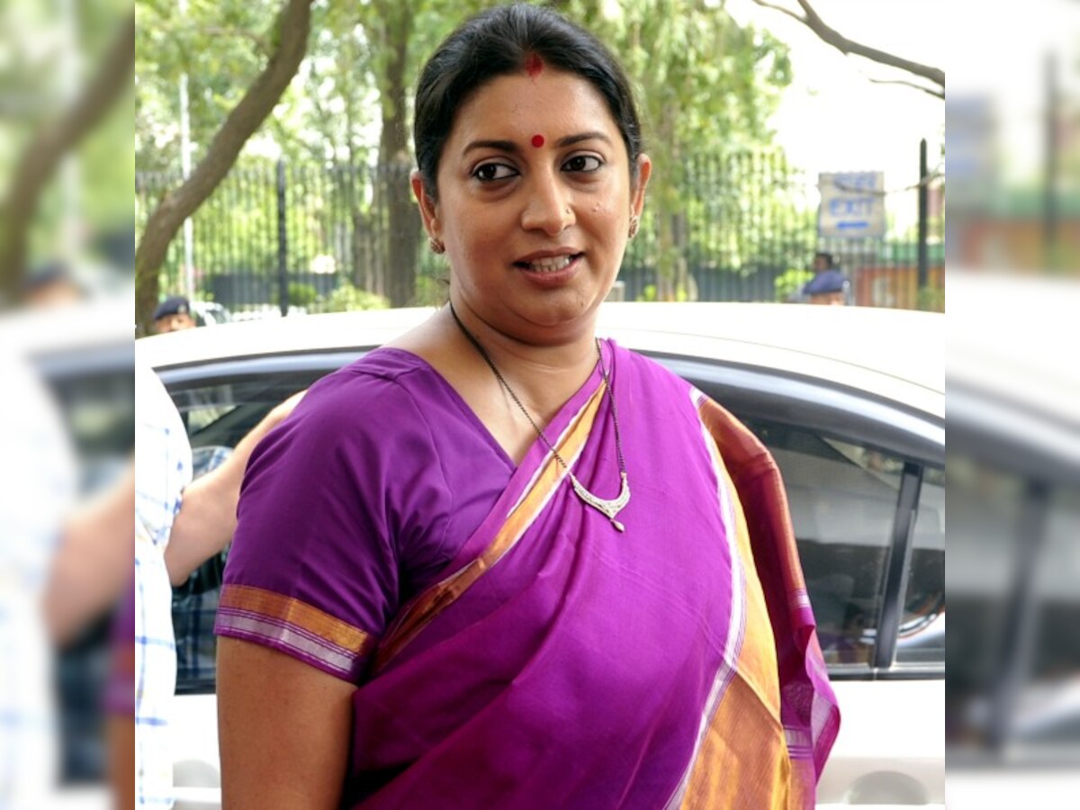 HRD Minister Smriti Irani rejects saffronisation charge against her ministry 