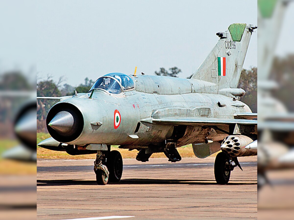 Two civilians killed as MiG-27 crashes; Pilot safe