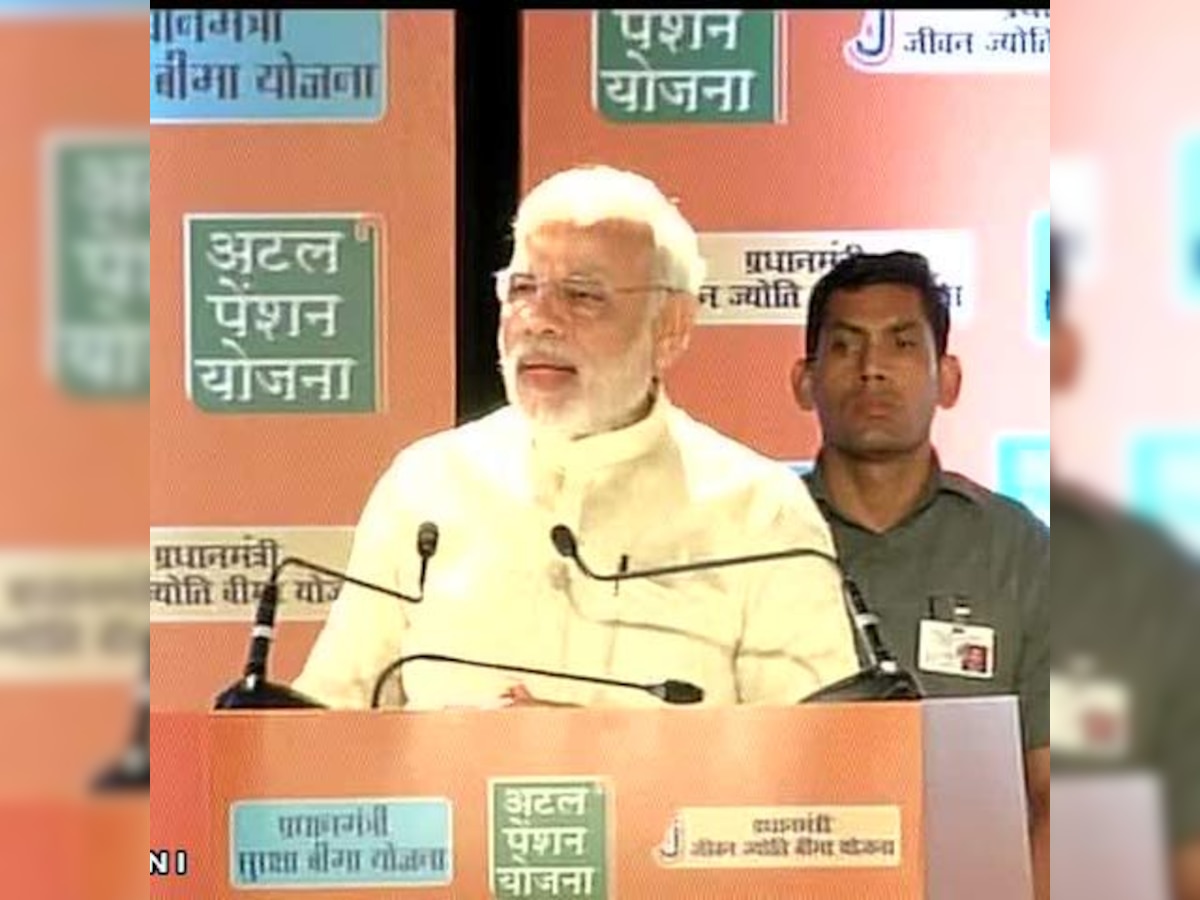 PM Modi launches social security schemes for insurance, pension