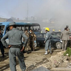Taliban suicide attack outside Afghanistan Justice Ministry kills 5, wounds dozens