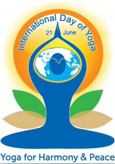 International Yoga Day Hindi Logo Vector Stock Vector (Royalty Free)  1595917663 | Shutterstock