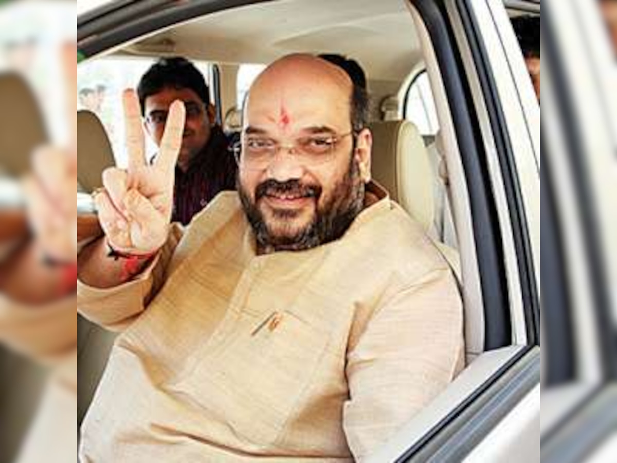 BJP President Amit Shah skips reference to scams, eulogises party's virtues