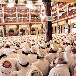 Dawoodi Bohras celebrate Eid with friends and family on Friday