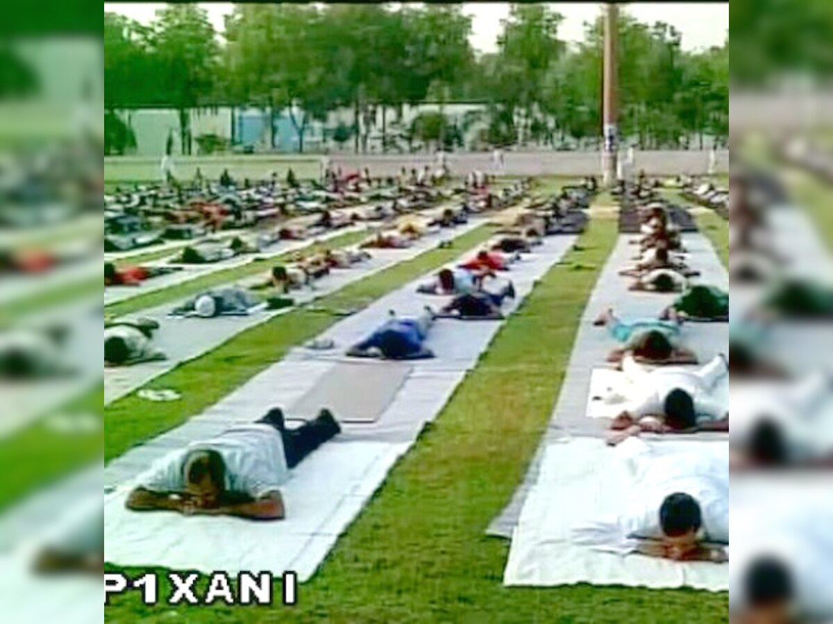 Tihar jail inmates practice yoga ahead of International Yoga Day