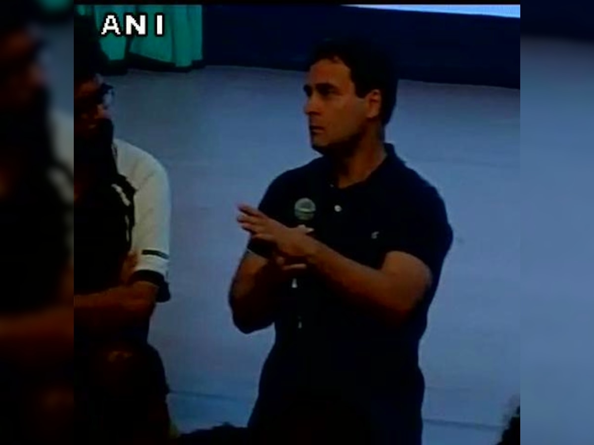 FTII row: Rahul Gandhi meets students, says RSS ideology promotes mediocrity 