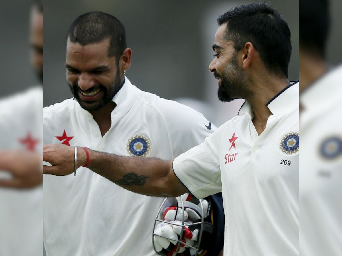 Tons by Virat Kohli and Shikhar Dhawan put India in driver's seat