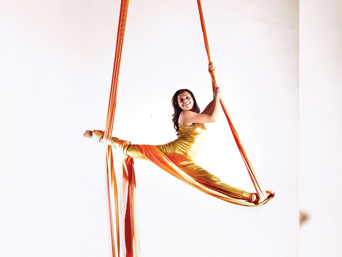 Taking fitness to the next level with aerial silk