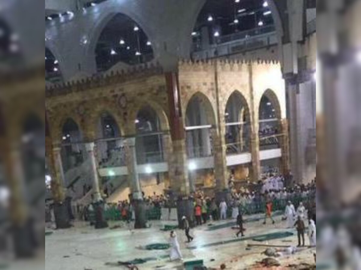 65 dead as crane crashes into Mecca's Grand Mosque; 9 Indians injured