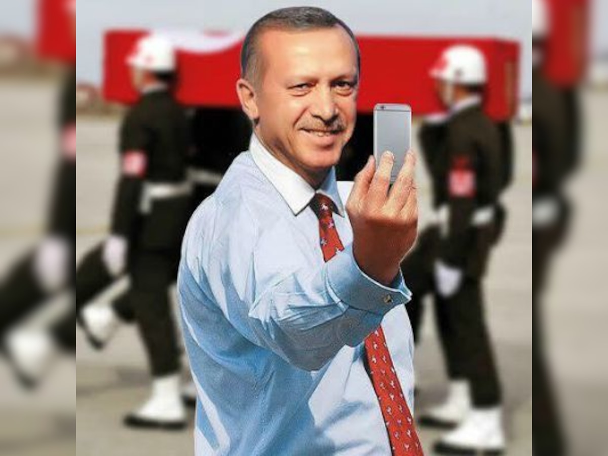 Turkish magazine raided for mocking President Erdogan's selfie