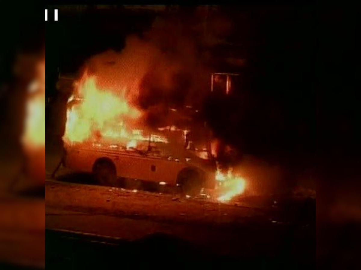 Ahmedabad: Patel community protestors set van, buses on fire; Section 144 imposed in Surat