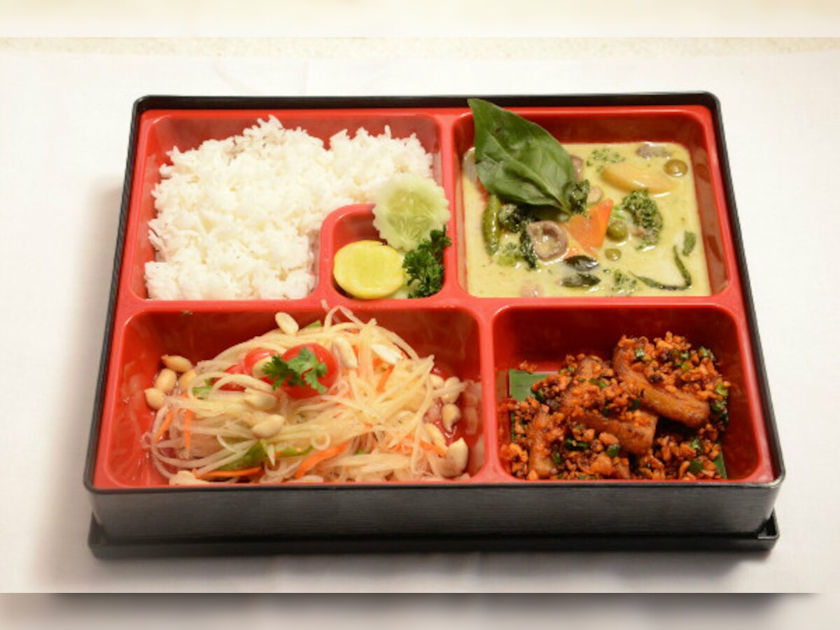 Thai lunch in a Bento