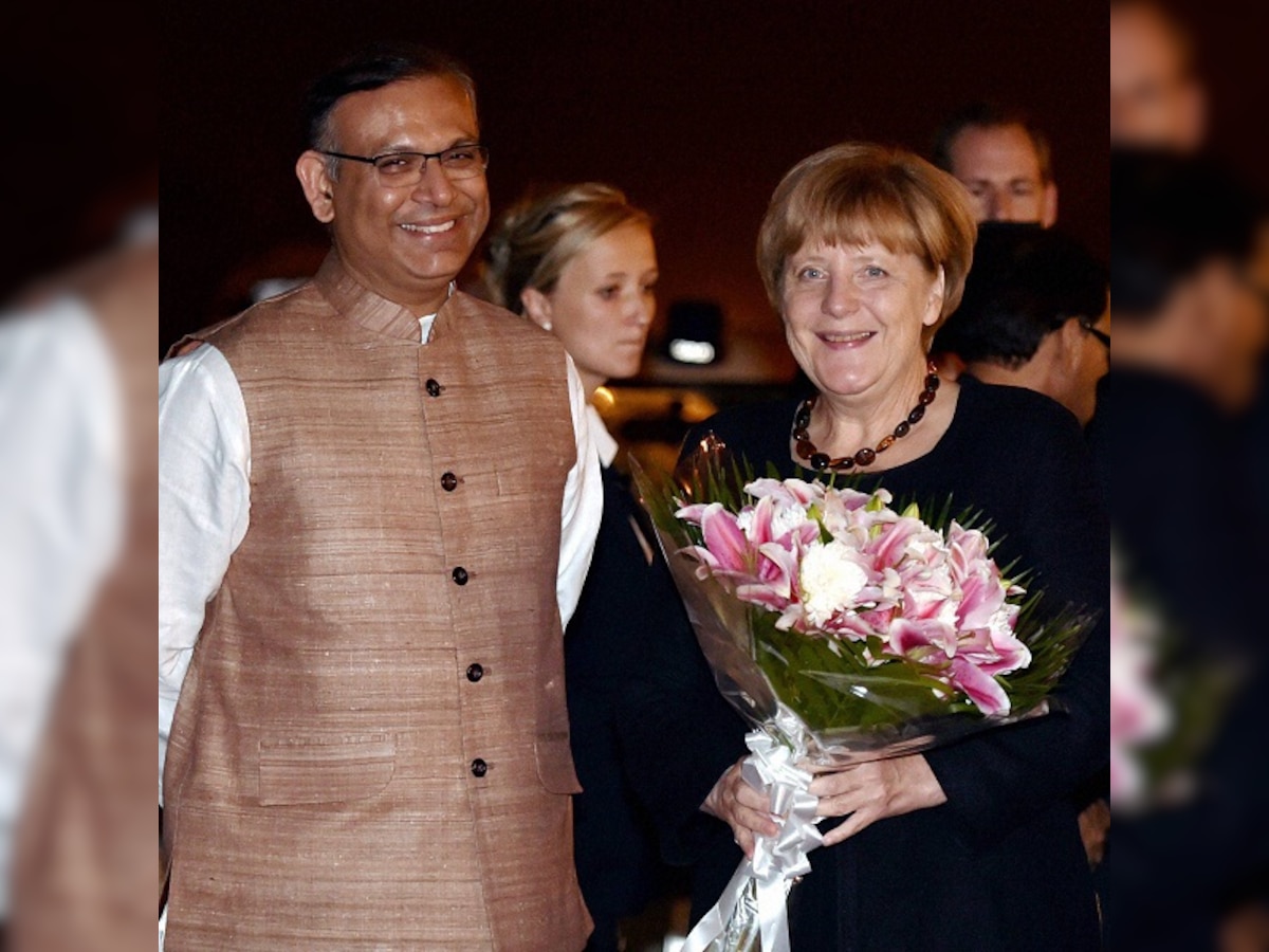 German Chancellor Angela Merkel arrives in India; climate talks, river cleaning high on agenda