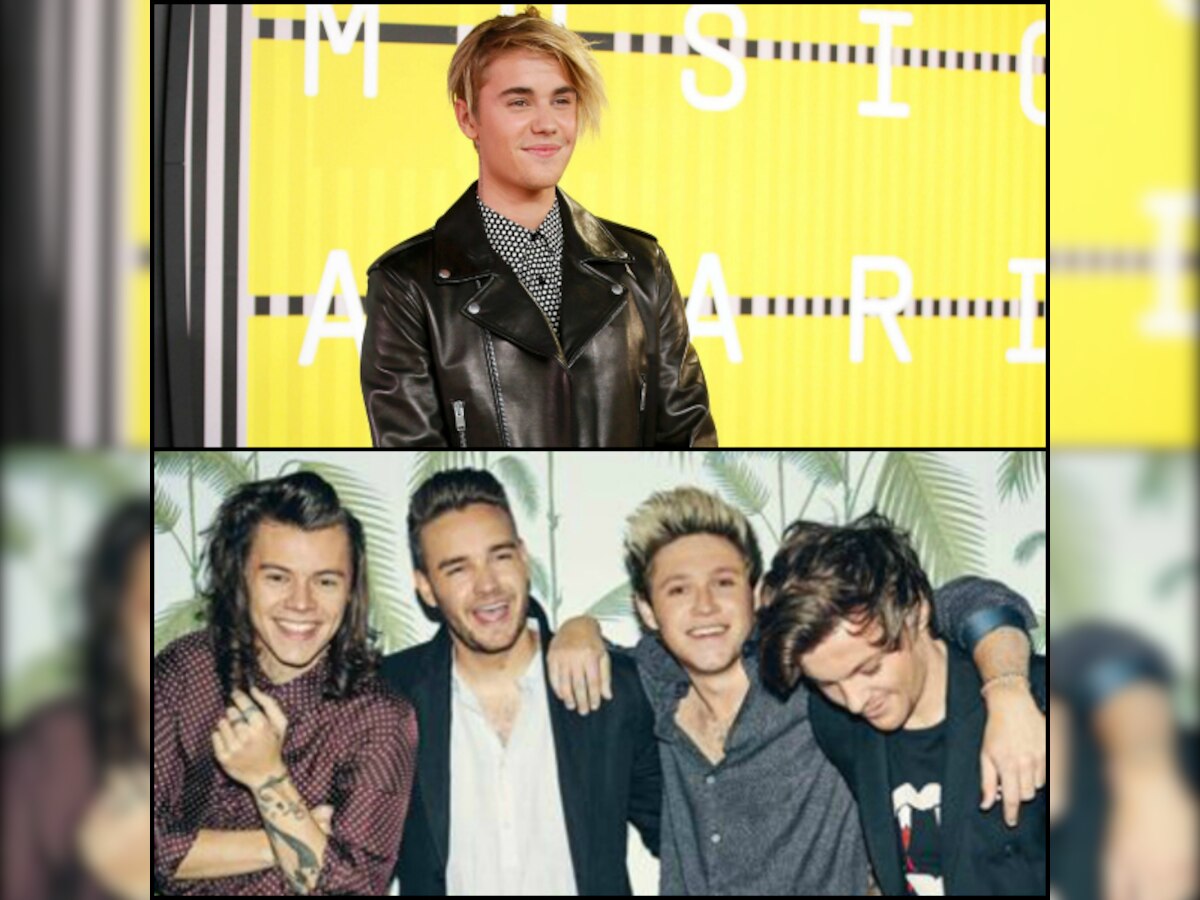 What is Justin Bieber accusing One Direction of? 