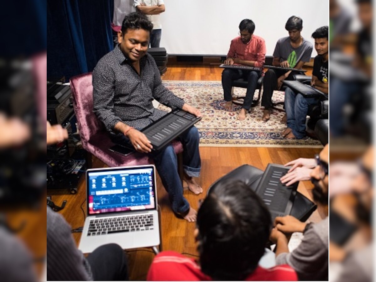 AR Rahman launches new keyboard model at his school in Chennai