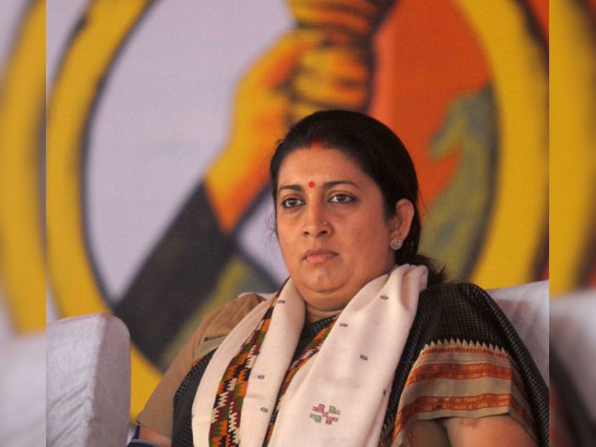 After Sahitya Akademi row, student refuses to accept MBA degree from Smriti Irani