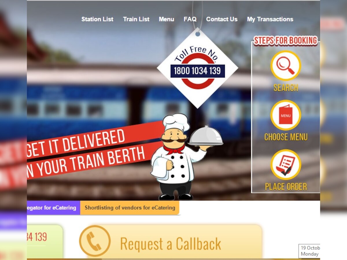 IRCTC launches 'e-catering' pilot project; here's how you can order your meal