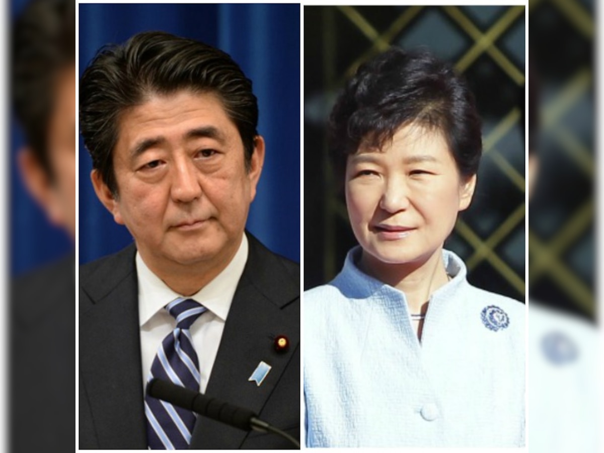 South Korea's Park, Japan's Abe hold first formal bilateral talks