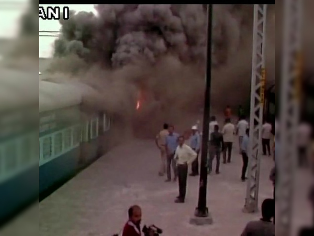 Odisha: 3 trains catch fire at Puri railway station