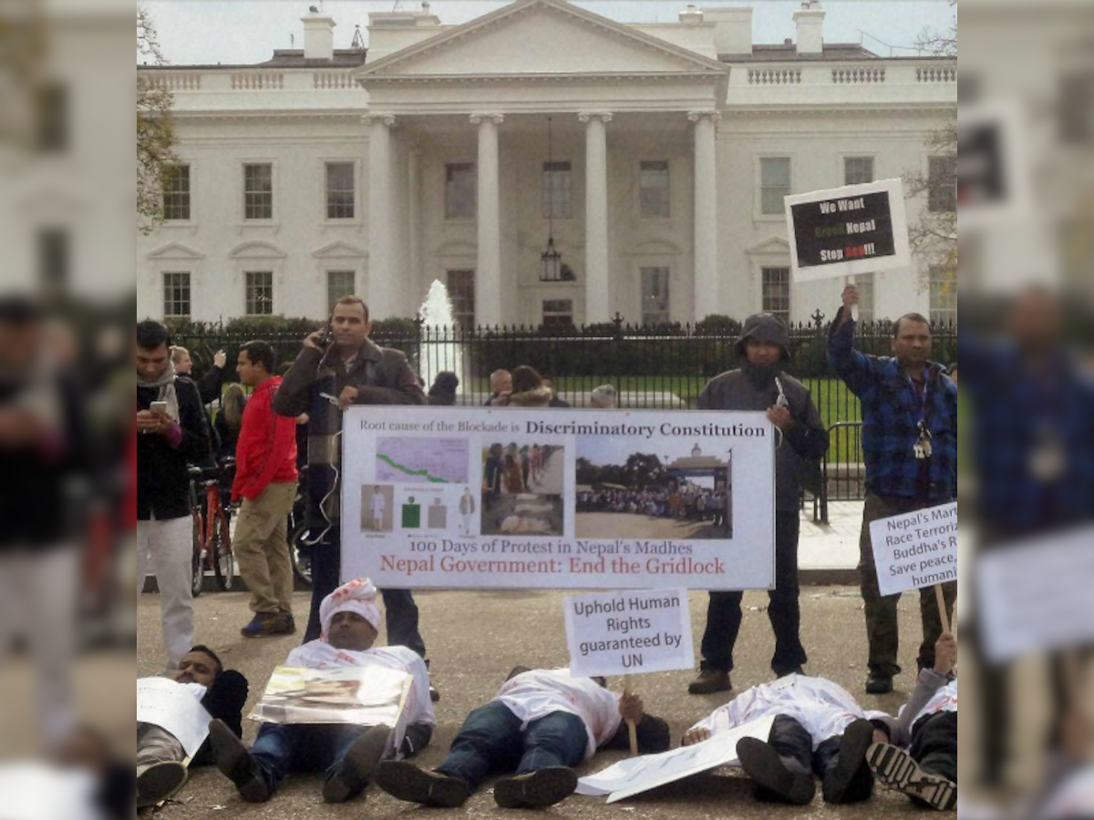 Madhesi issue: Nepali-Americans stage rival protests outside White House