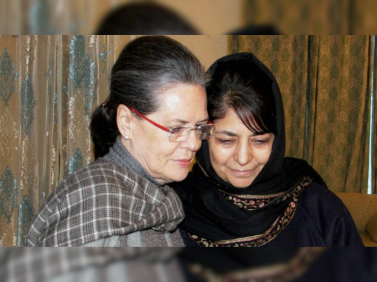 Jammu and Kashmir: Trouble in paradise for BJP?  Sonia visits Mehbooba Mufti