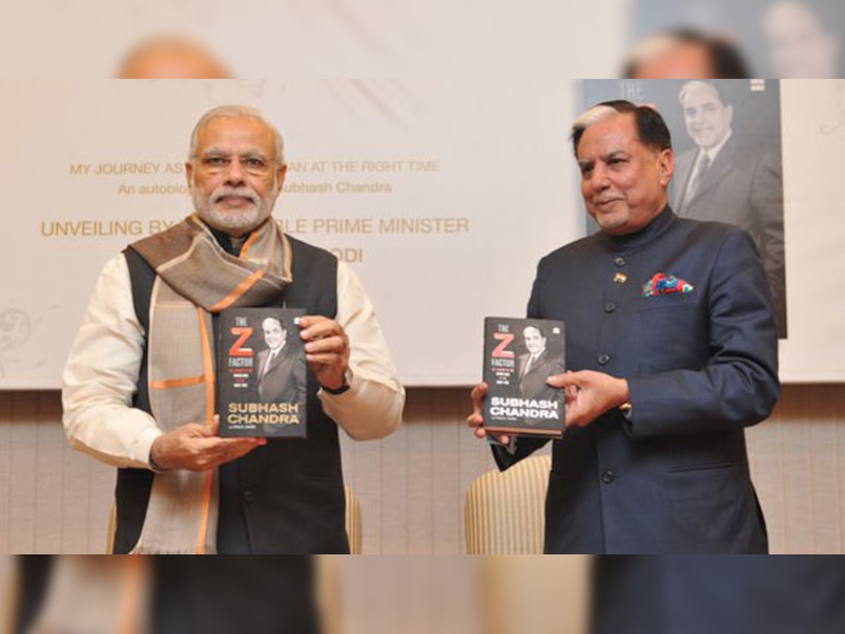 Dr Subhash Chandra's book 'The Z Factor' launched by PM Modi today