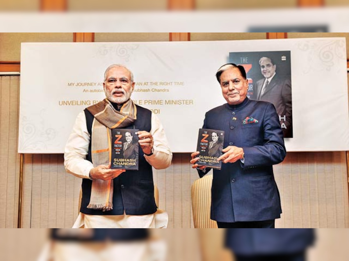 PM Modi launches Subhash Chandra's autobiography