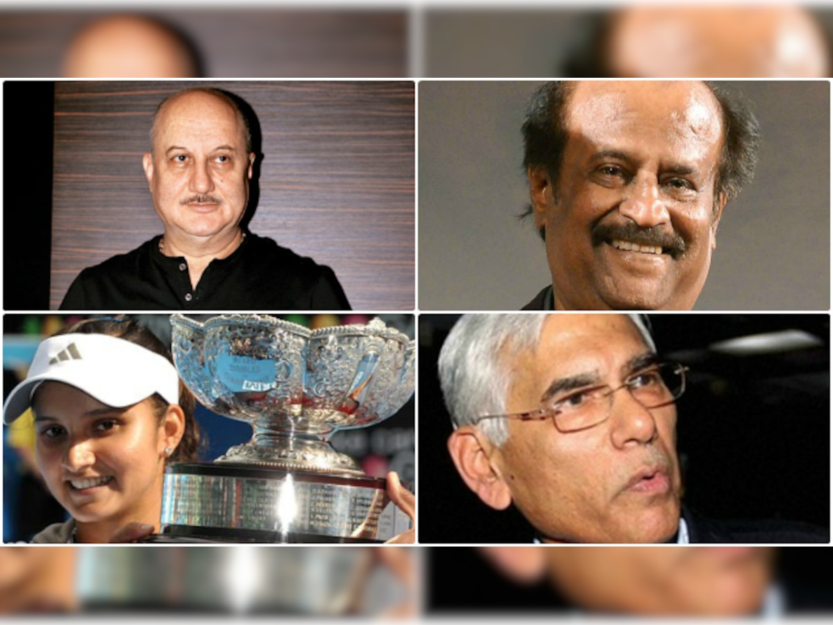 Padma awards 2016 declared: Anupam Kher, Rajinikanth, Vinod Rai, Sania Mirza honoured among others