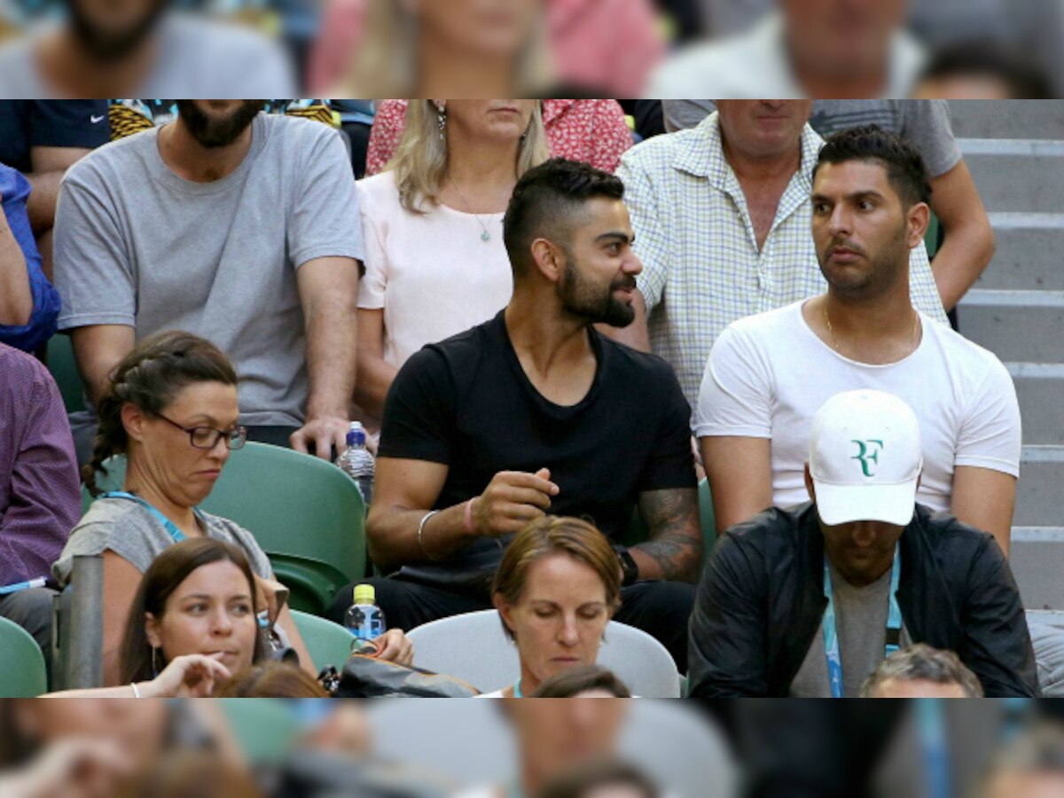 Legends in the house: When Kohli and Yuvraj Singh went to witness ...