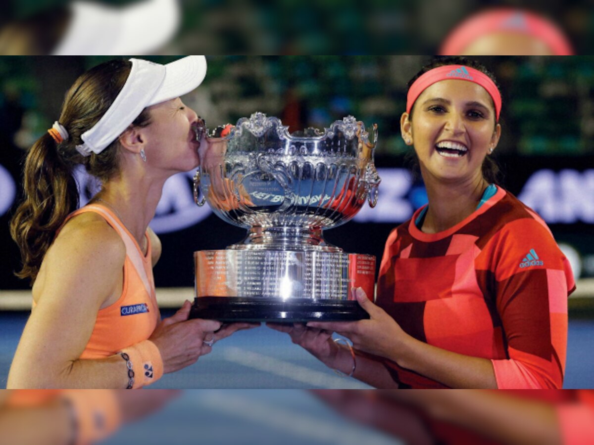 Sania Mirza wins Australian Open women's doubles but loses mixed semis