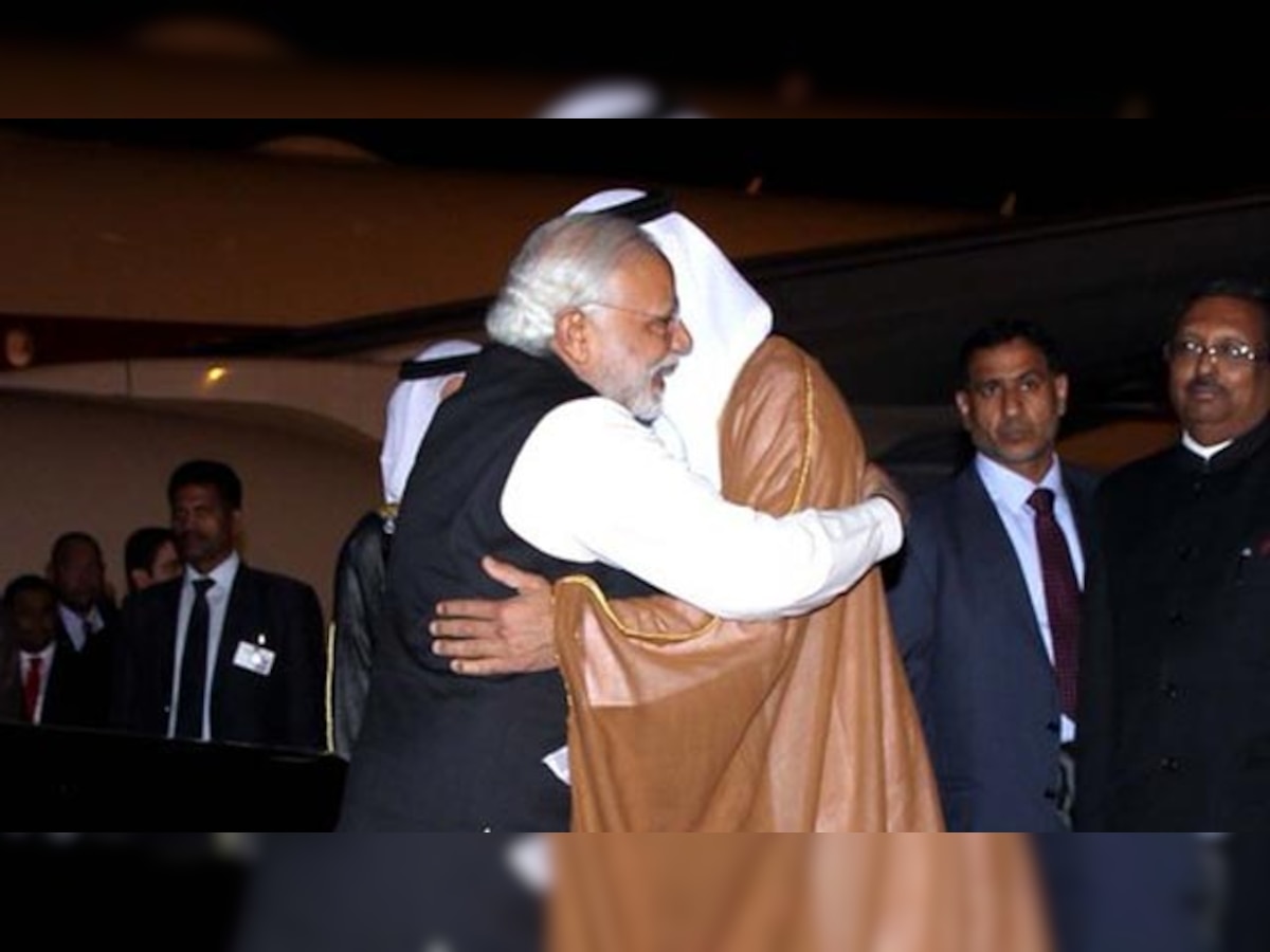 PM Modi receives Prince of Abu Dhabi at New Delhi airport