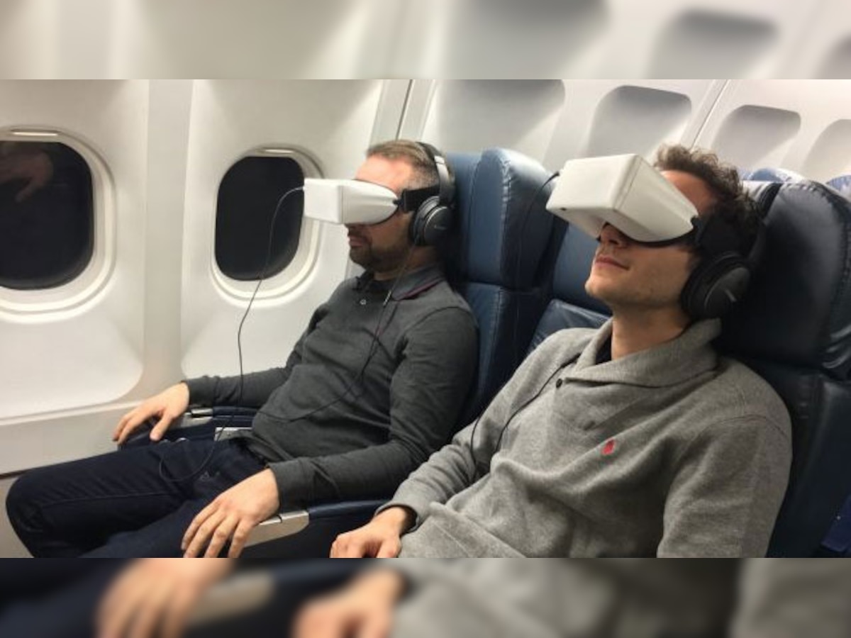 French airline tests immersive in-flight headsets that help flyers forget they're in a flying metal tube