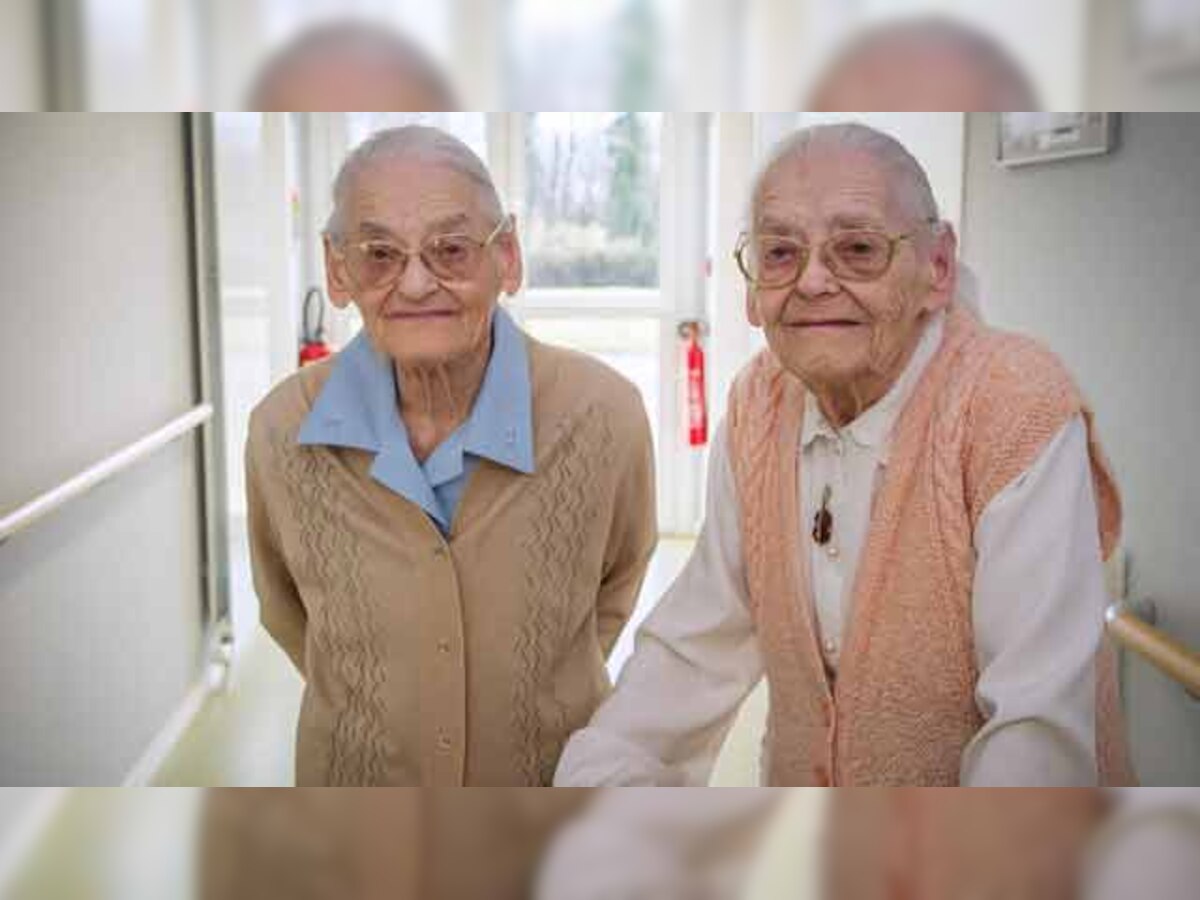 France's 104-year-old twins say sticking together is the secret to their longevity