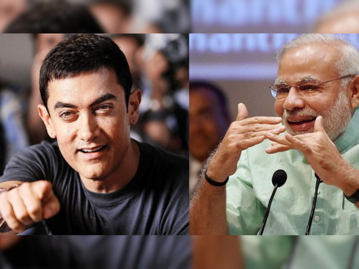 No intolerance here: Aamir Khan has dinner with Modi after Make in India event