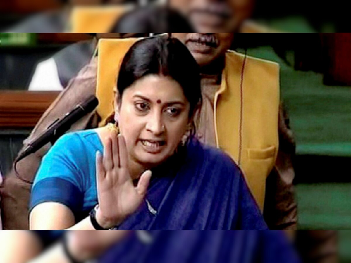 Budget Session: Smriti Irani launches no-holds-barred attack to blunt opposition onslaught 