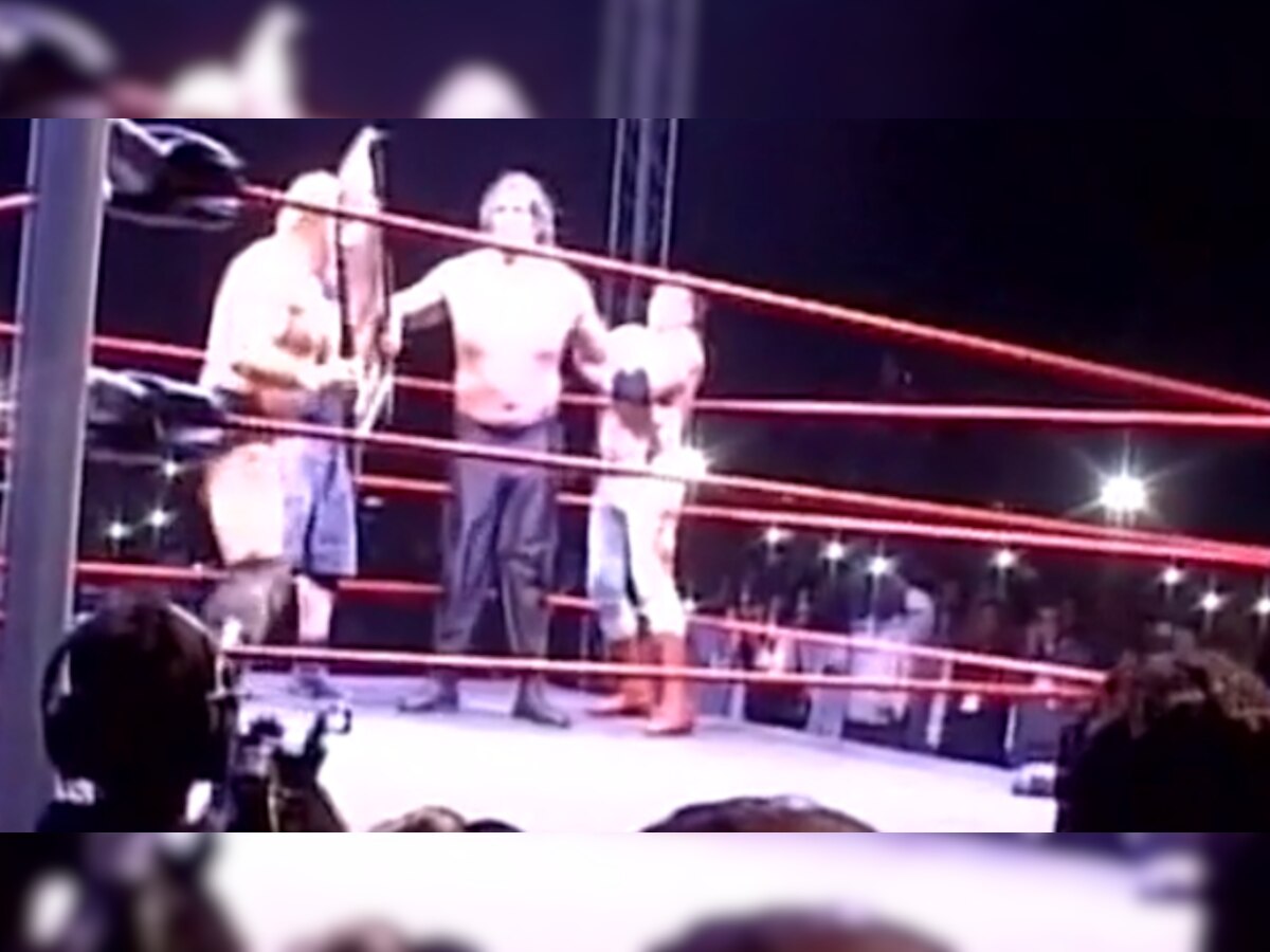 Watch: Moments before "The Great Khali" was badly injured