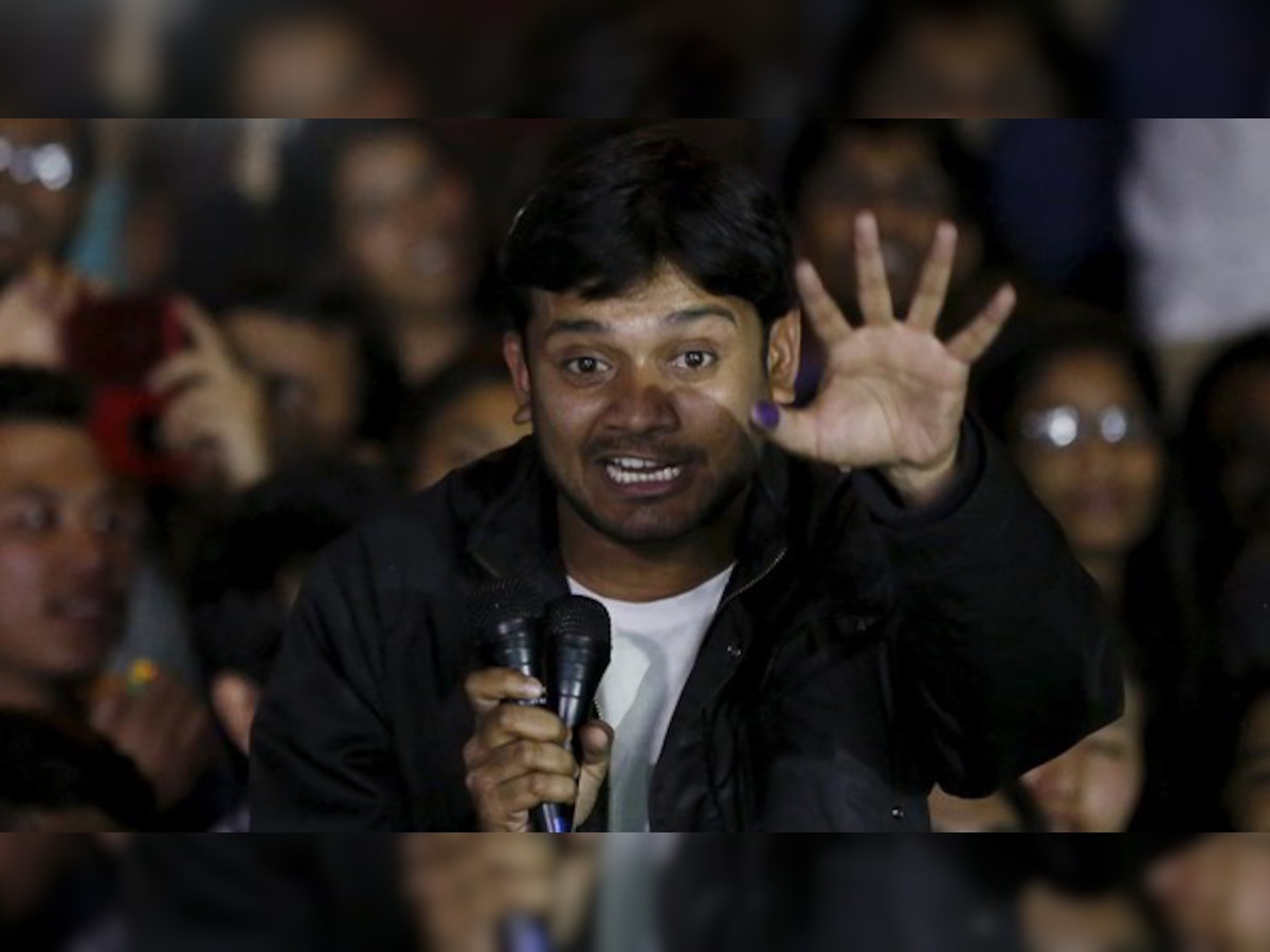 'Azaadi, azaadi': Kanhaiya Kumar gives fiery speech mocking Modi govt, Sangh Parivar at JNU campus