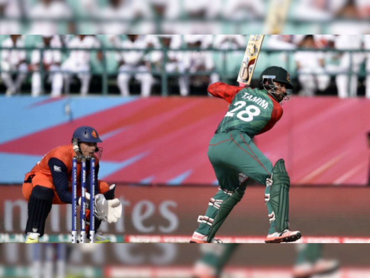 World T20: Tamim Iqbal stars as Bangladesh beat Holland by just eight runs