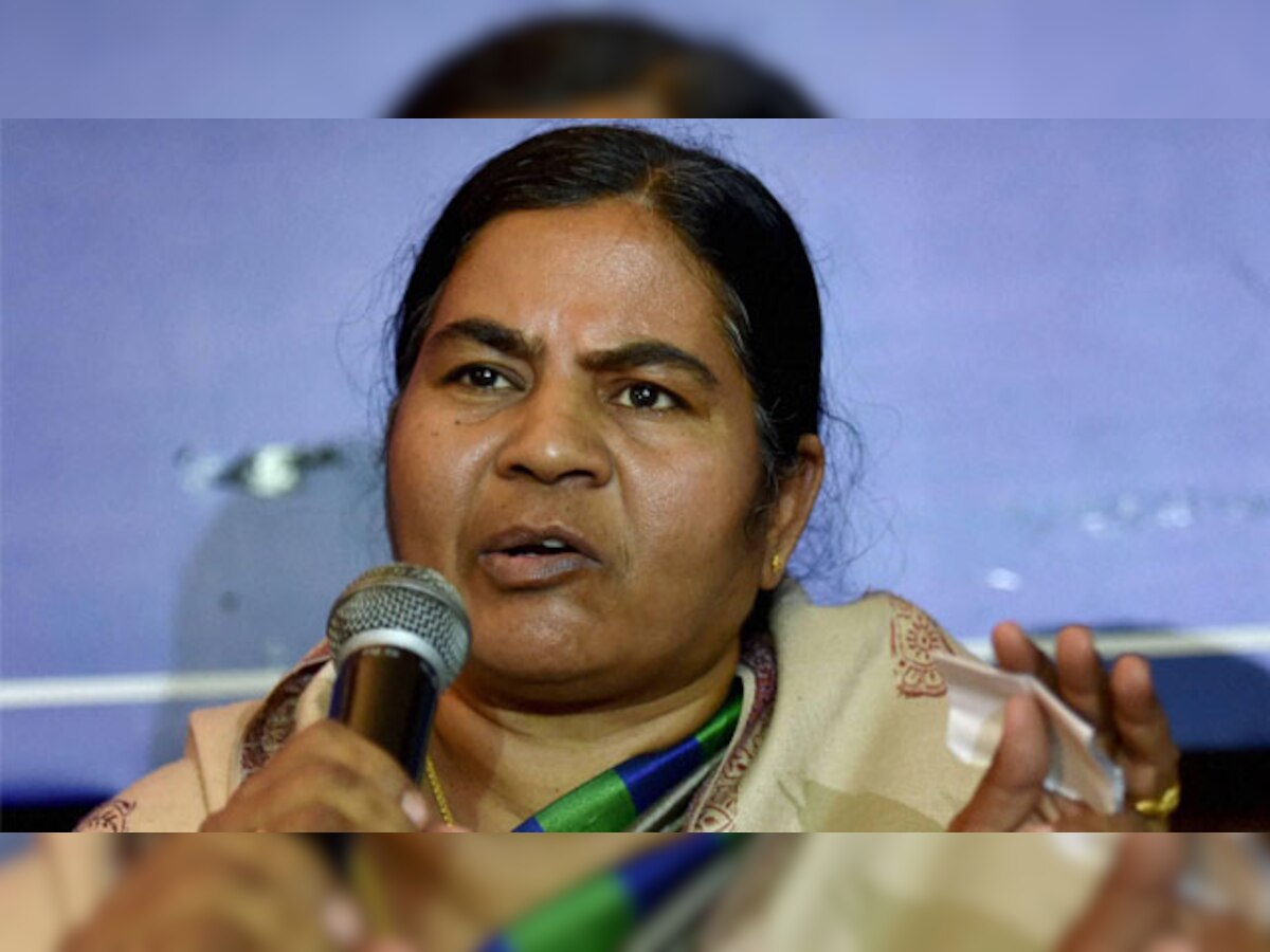 Denied entry inside HCU, Rohith Vemula's mother begins sit-in-protest 