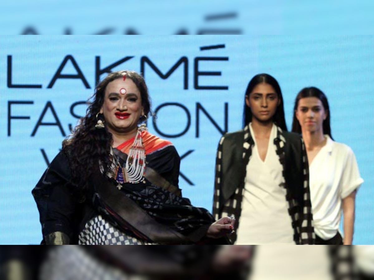 Transgender activist Laxmi Narayan Tripathi turns showstopper at LFW