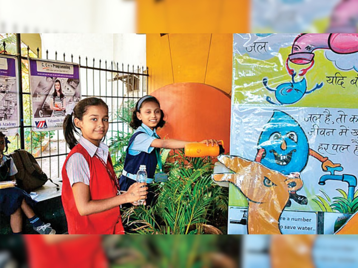 Mumbai: School puts up water bank in premises, create squads to conserve water