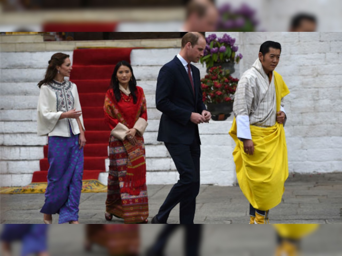 A royal encounter for Britain's Prince William, Kate Middleton in Bhutan