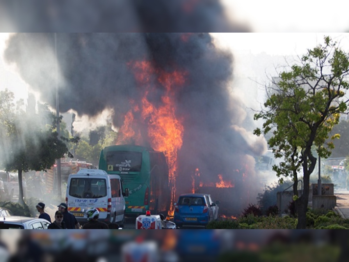 Jerusalem bus bomb wounds 16, Israeli PM Netanyahu hints at Palestinian link